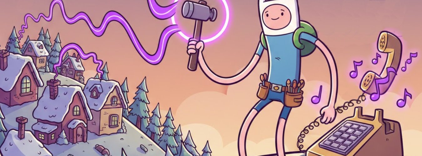 Handy Man holding a hammer, answering the call to a community.